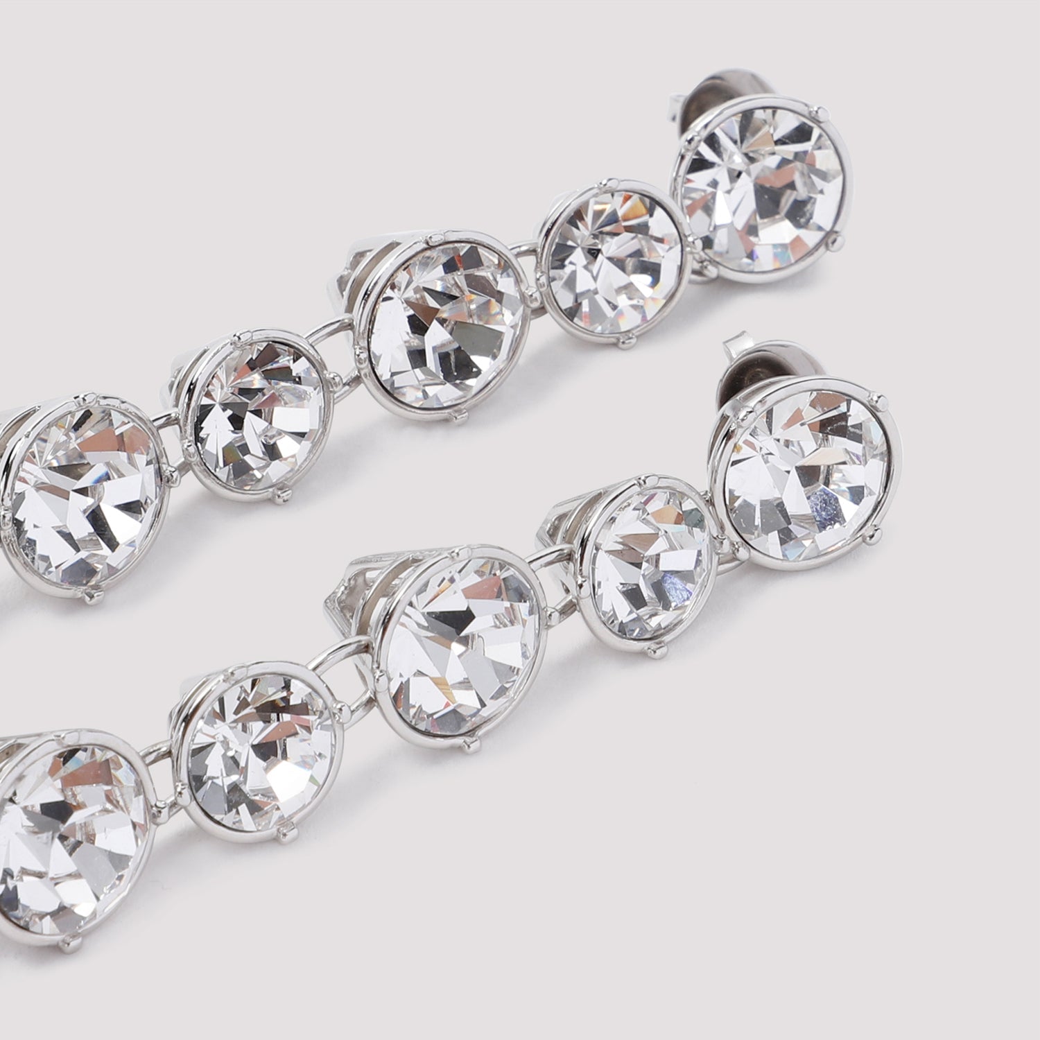 Jean Paul Gaultier Long Diamond Earrings Women by Luosophy