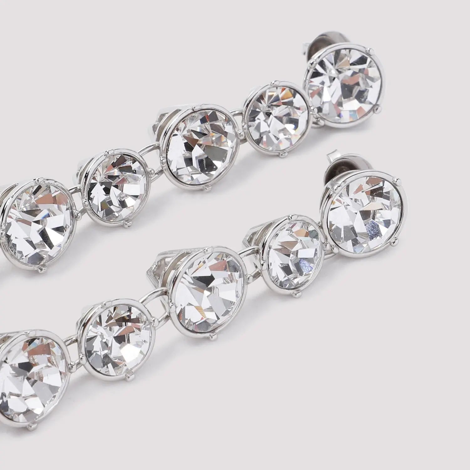 Jean Paul Gaultier Long Diamond Earrings Women