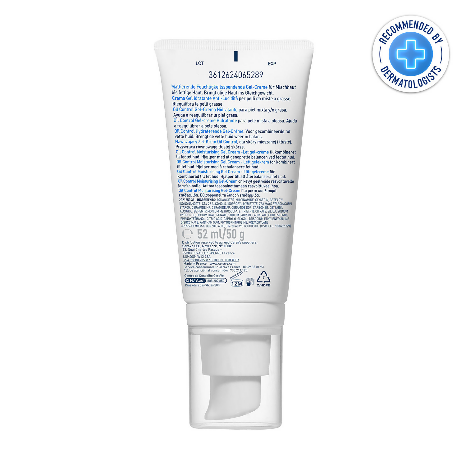 CeraVe Oil Control Gel-Cream Lightweight Moisturizer by Dista