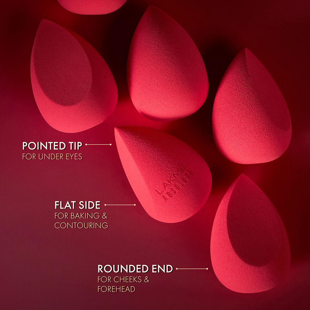 Lakme Absolute Makeup Master Tools - Dual Ended Sided Beauty Blender