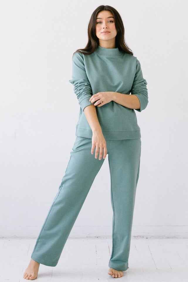 Straight Leg Sweatpants by SALUA - DestGlow