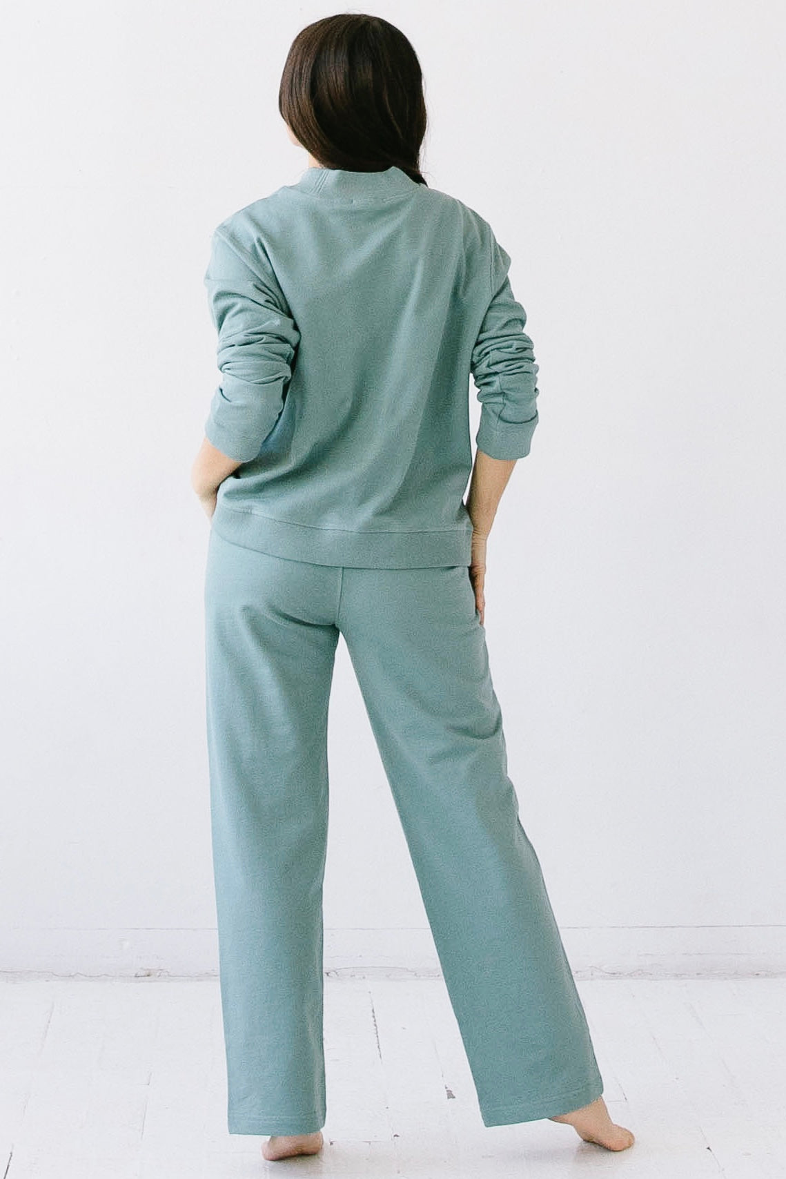 Straight Leg Sweatpants by SALUA - DestGlow