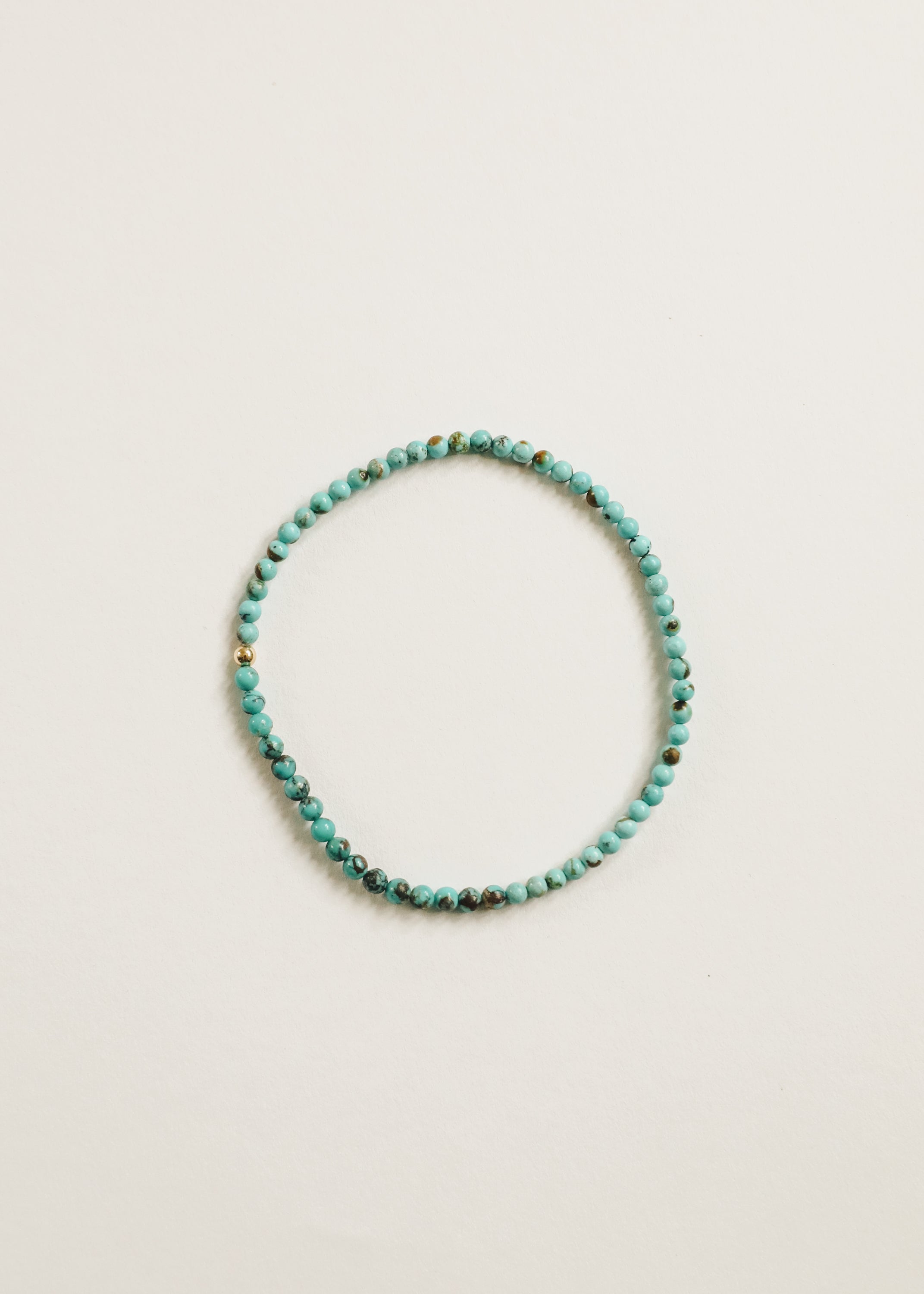 Natural Turquoise + 14k Gold Filled || Adult Anklet - DestGlow