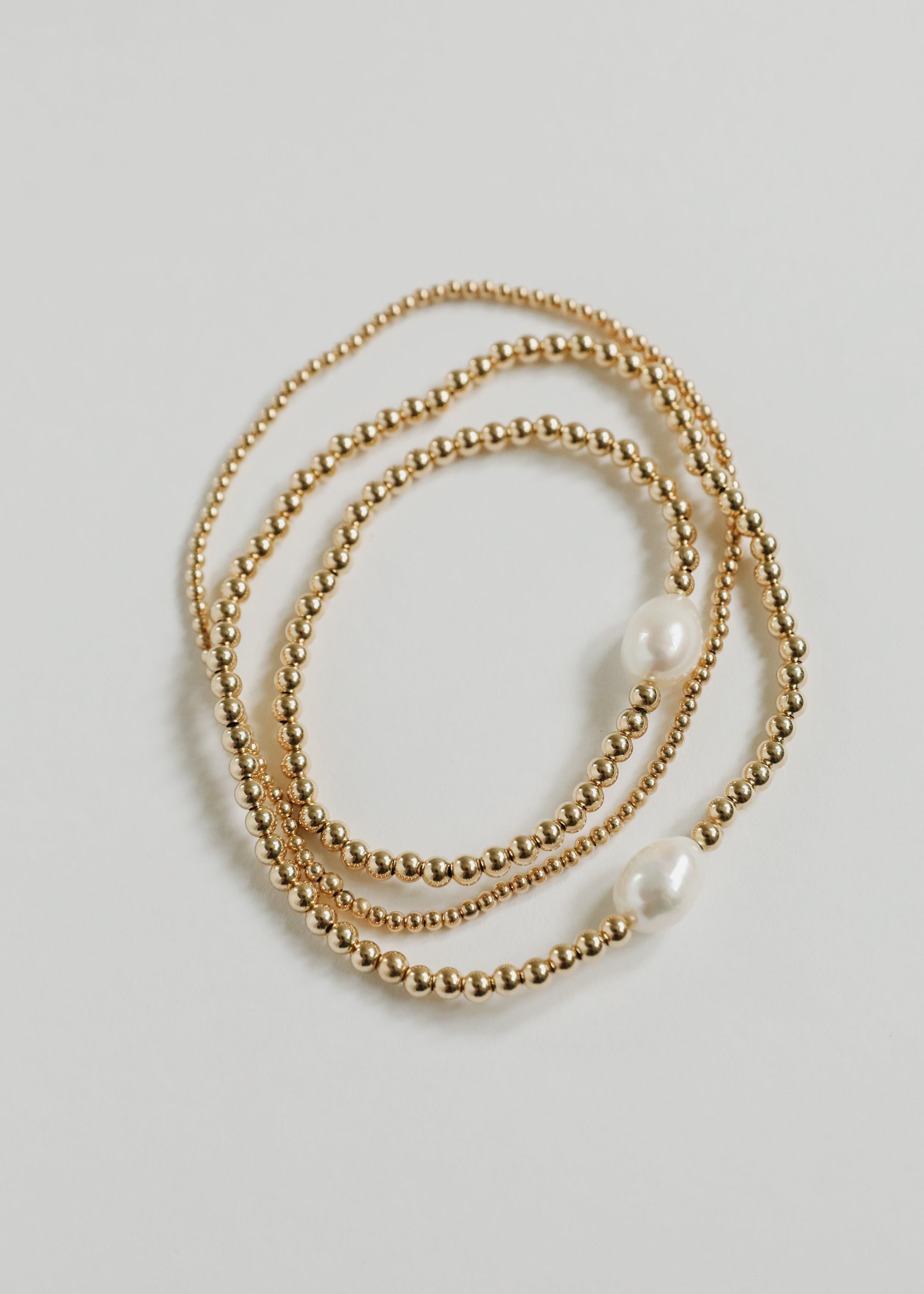 Natural Pearl + 14k Gold Filled Beaded || Anklet or Bracelet by CanyonLeaf