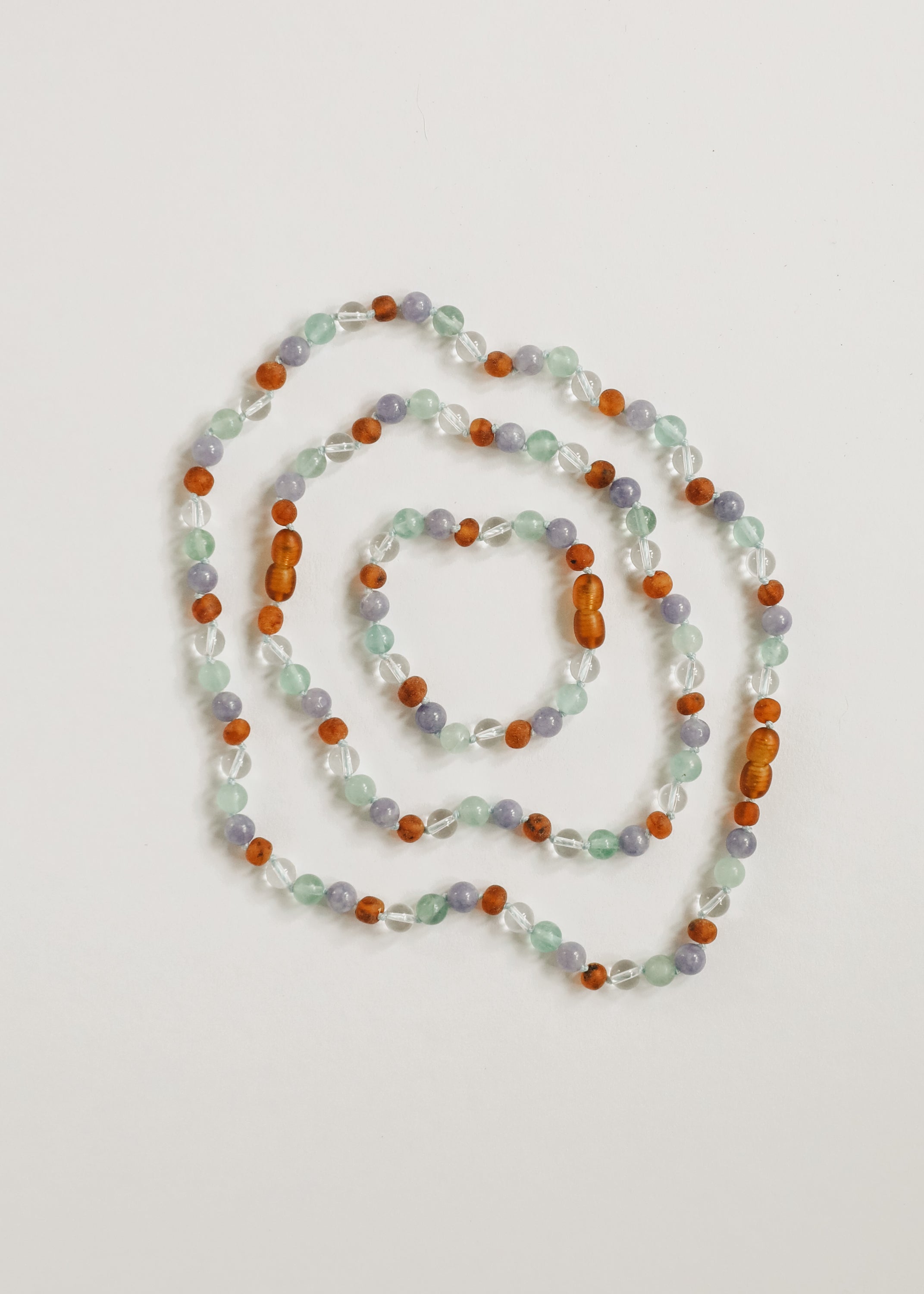Baltic Sea Amber + Natural Gemstone || Anklet or Bracelet by CanyonLeaf