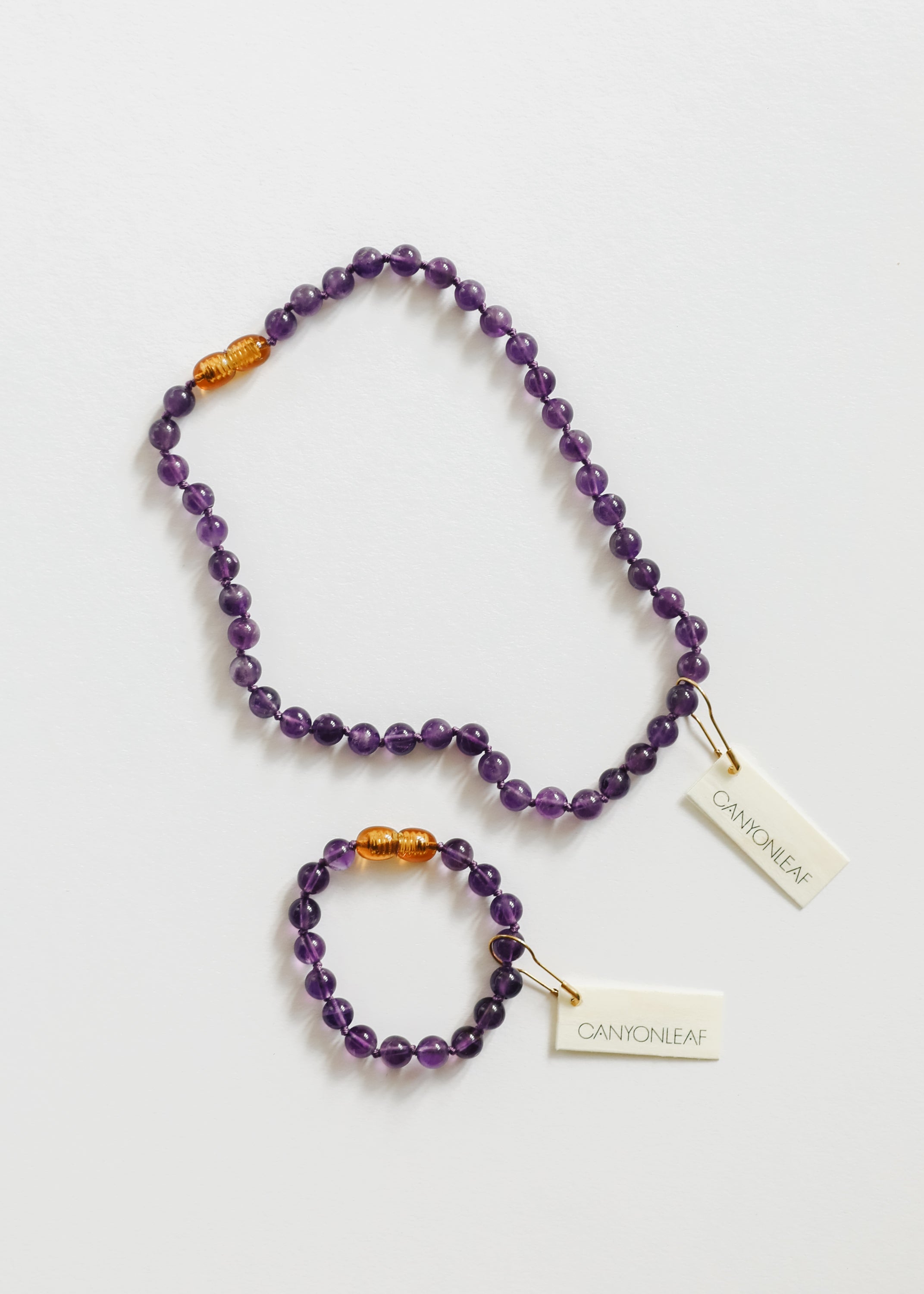Pure Gemstone + Amethyst || Anklet or Bracelet by CanyonLeaf