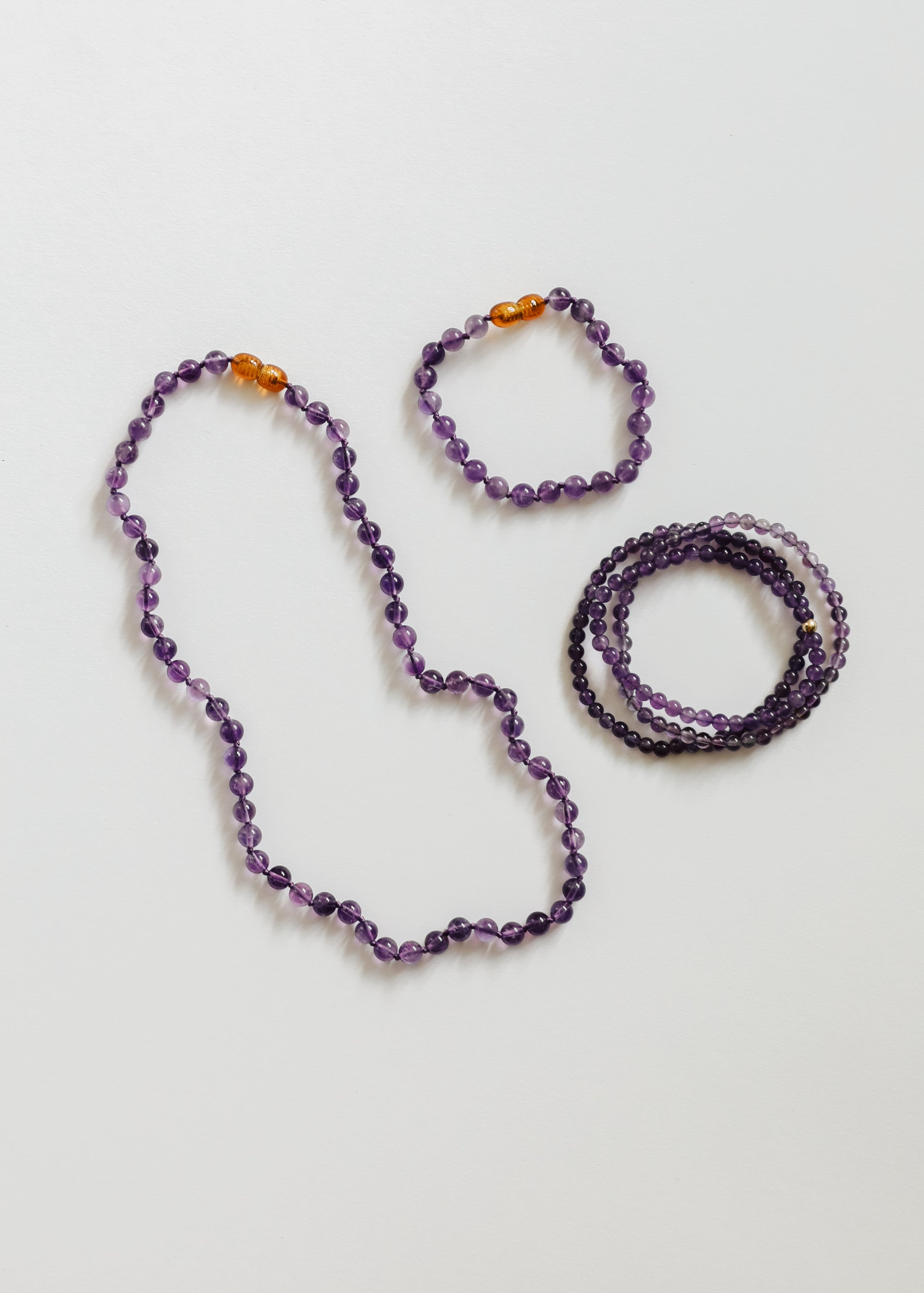 Pure Gemstone + Amethyst || Anklet or Bracelet by CanyonLeaf