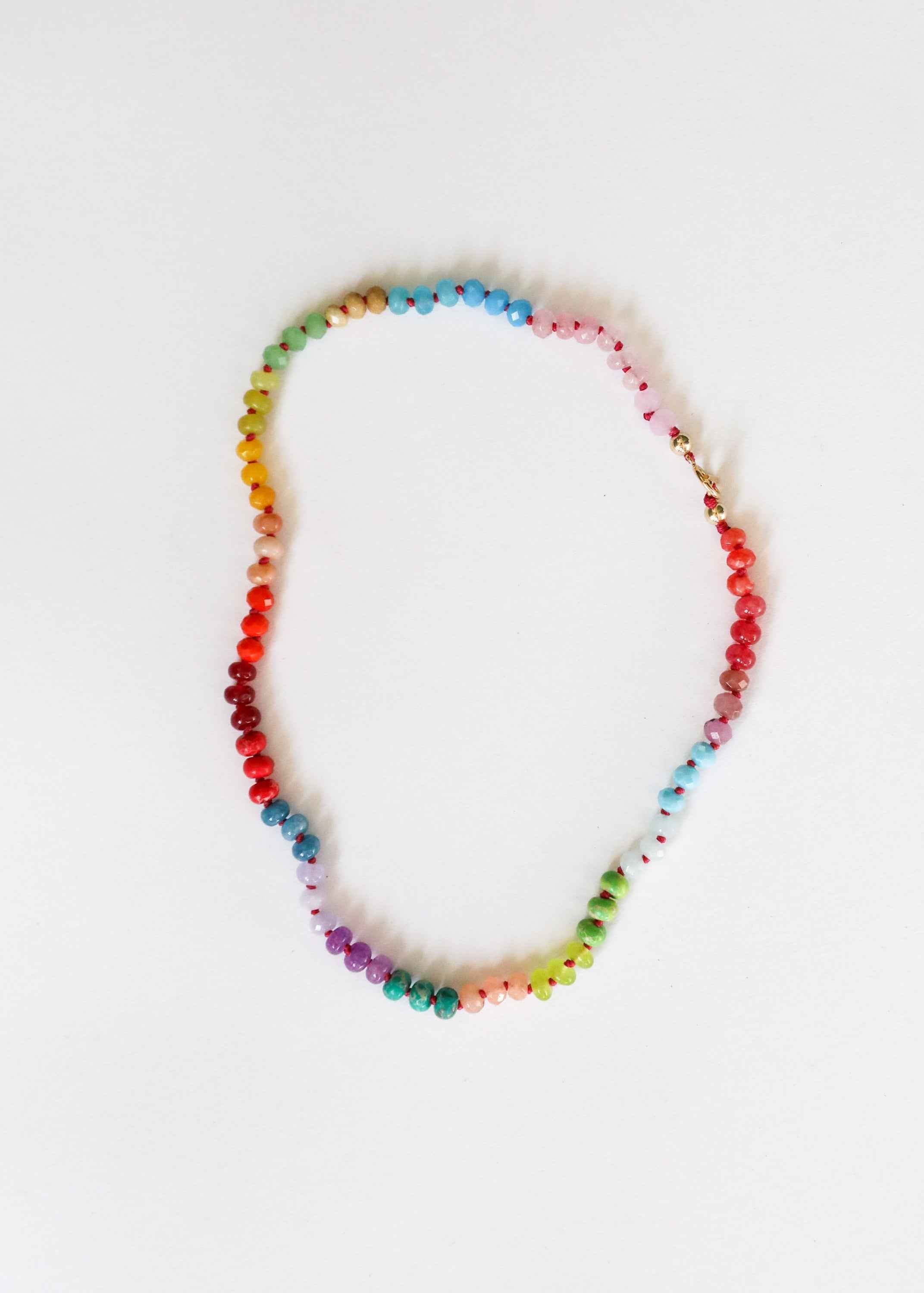 Natural Gemstone Necklace + 14k Gold Filled Toggle : Skyline by CanyonLeaf