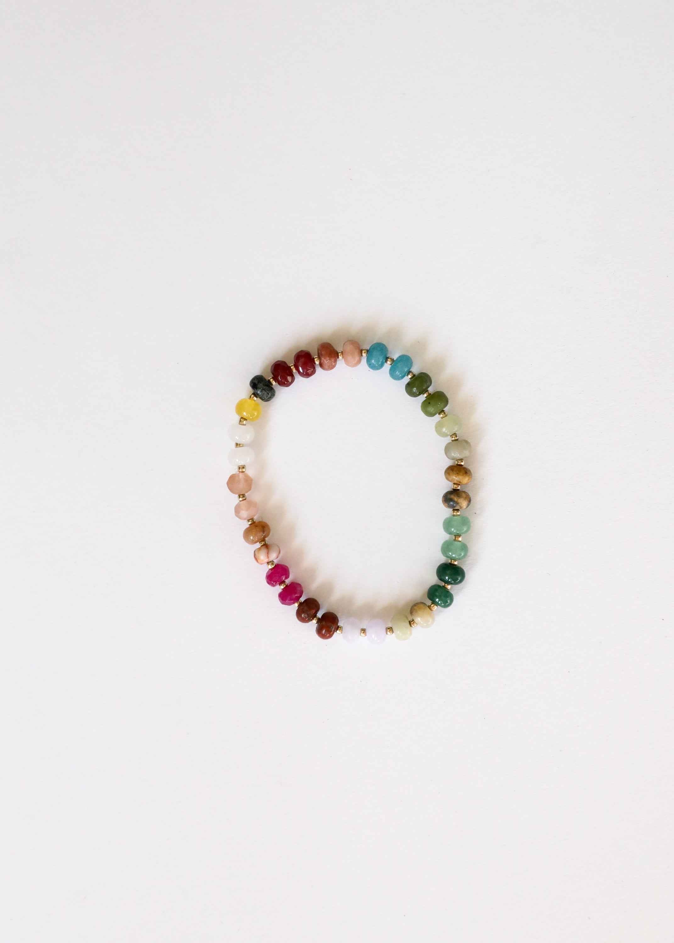 Natural Gemstone Bracelet + 14k Gold Filled Toggle : Sedona by CanyonLeaf