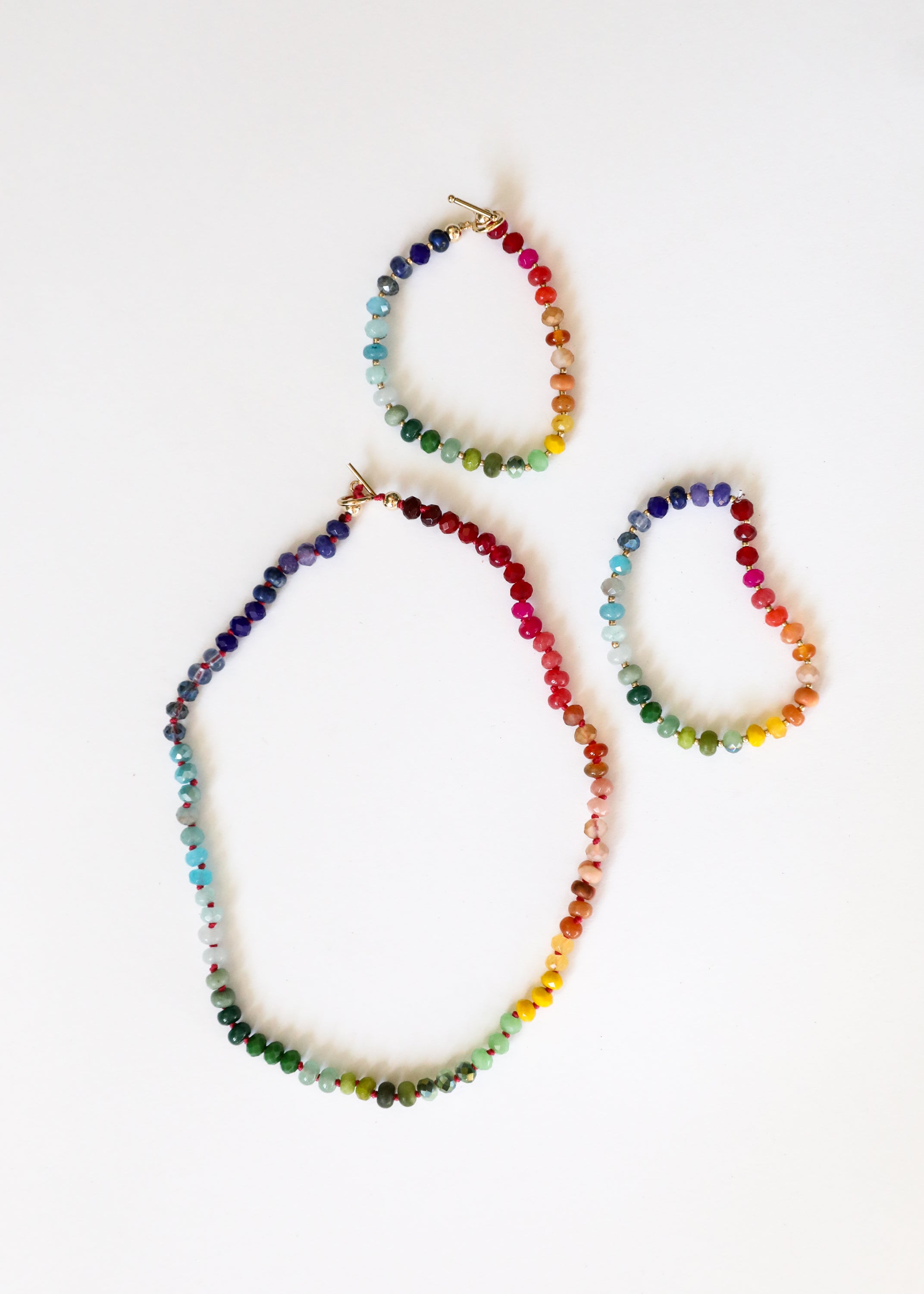 Natural Gemstone Bracelet + 14k Gold Filled Toggle : Key West by CanyonLeaf