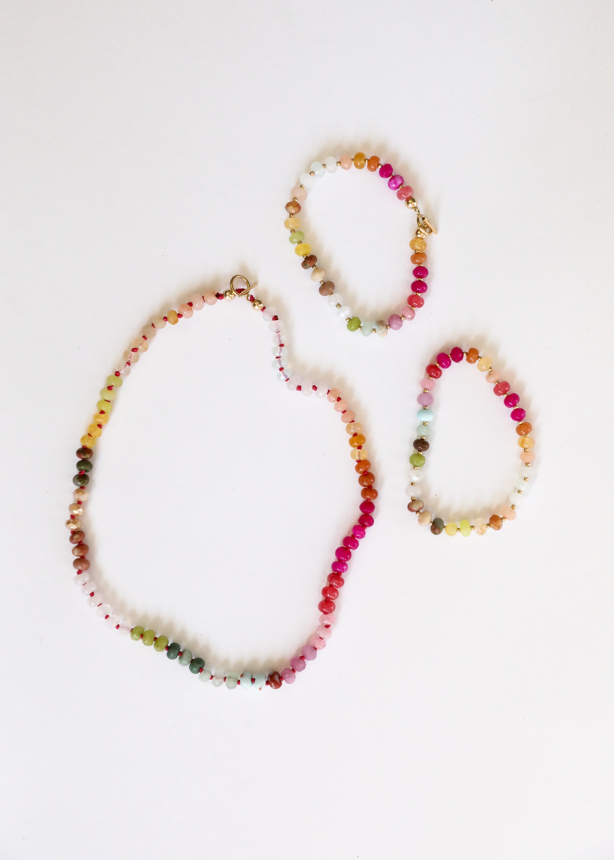Natural Gemstone Bracelet + 14k Gold Filled Toggle : Sandbar by CanyonLeaf