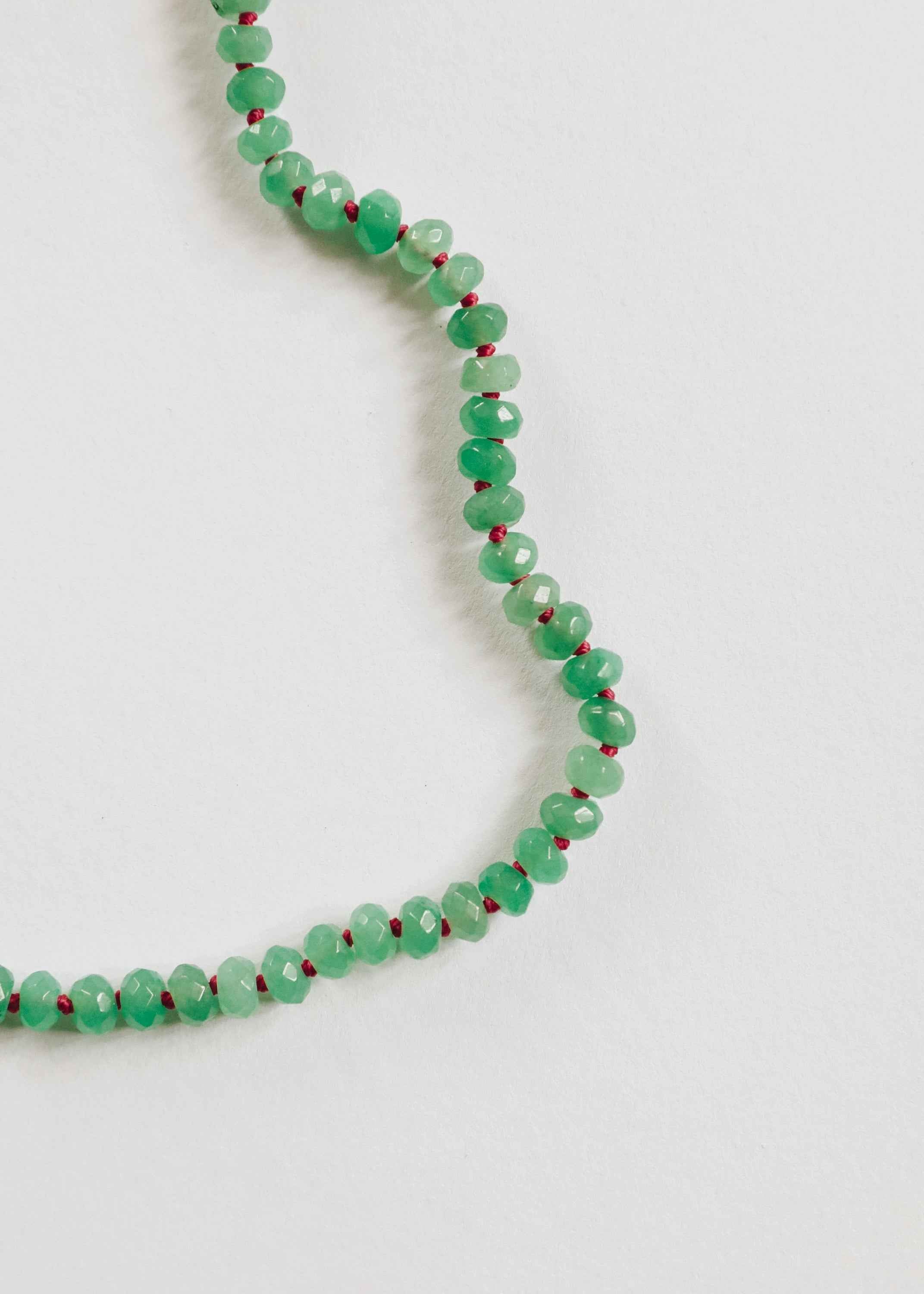 Natural Aventurine + 14k Gold Filled Toggle || Gemstone Necklace