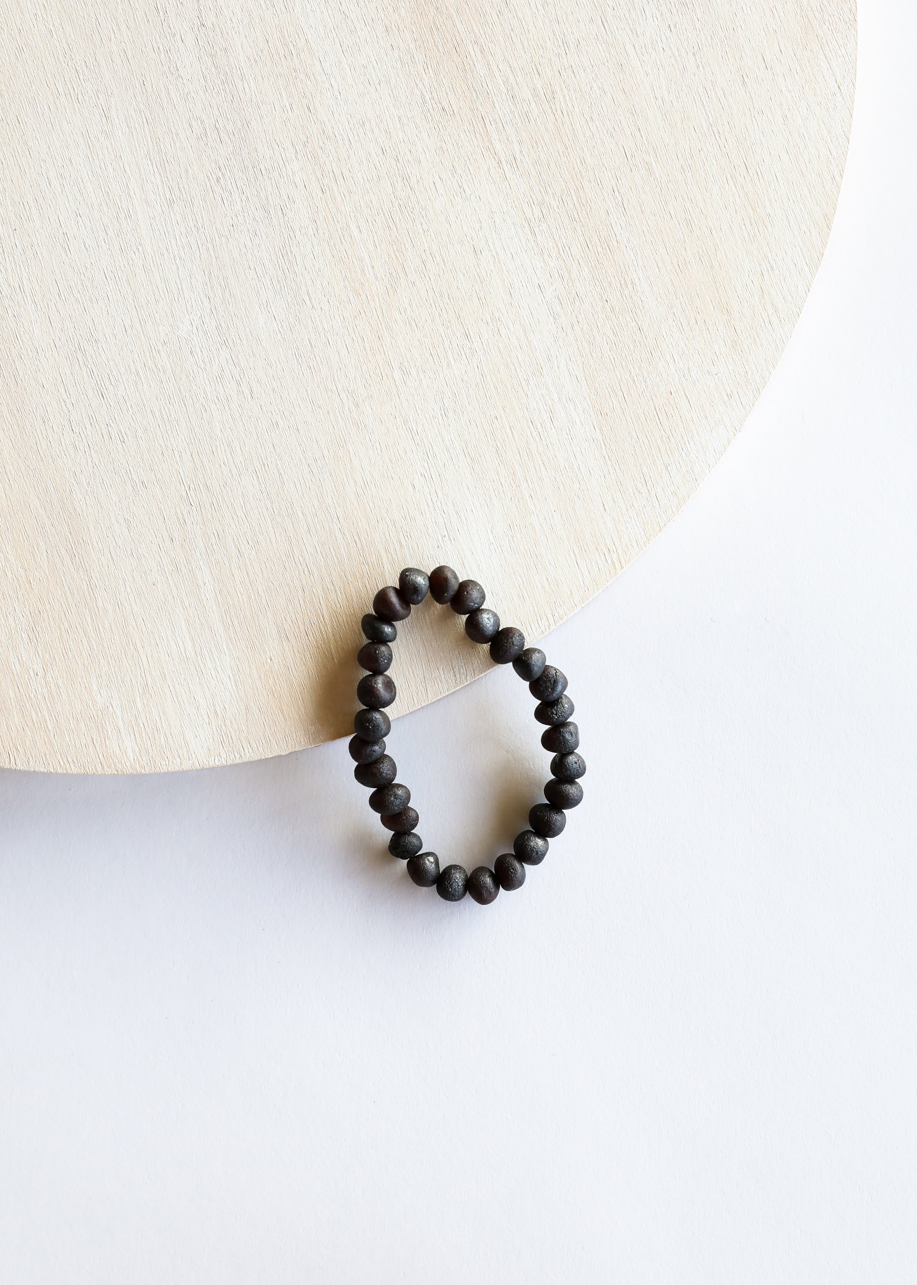 Raw Black Baltic Amber || Adult Bracelet by CanyonLeaf