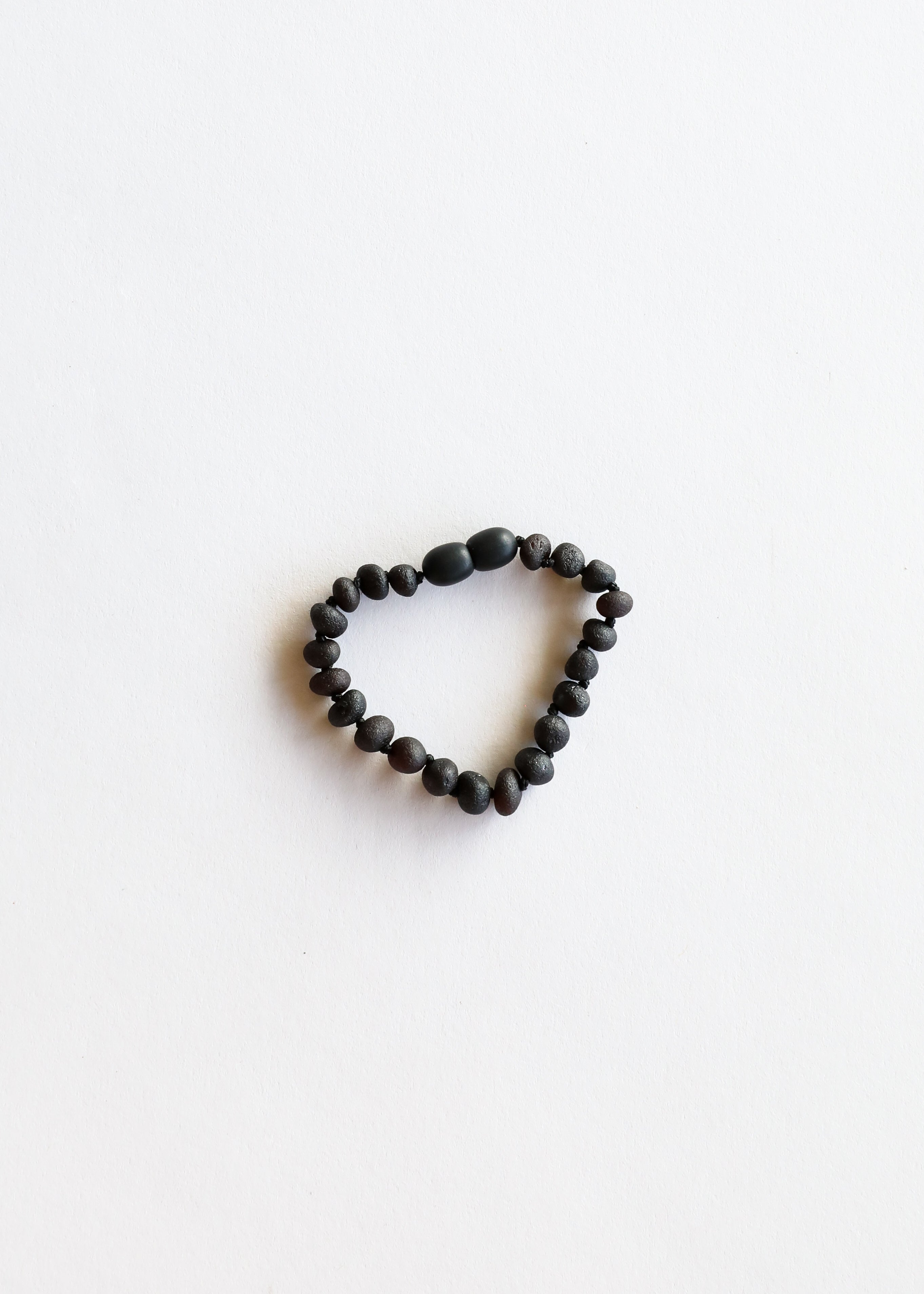 Raw Black Baltic Sea Amber || Anklet or Bracelet by CanyonLeaf