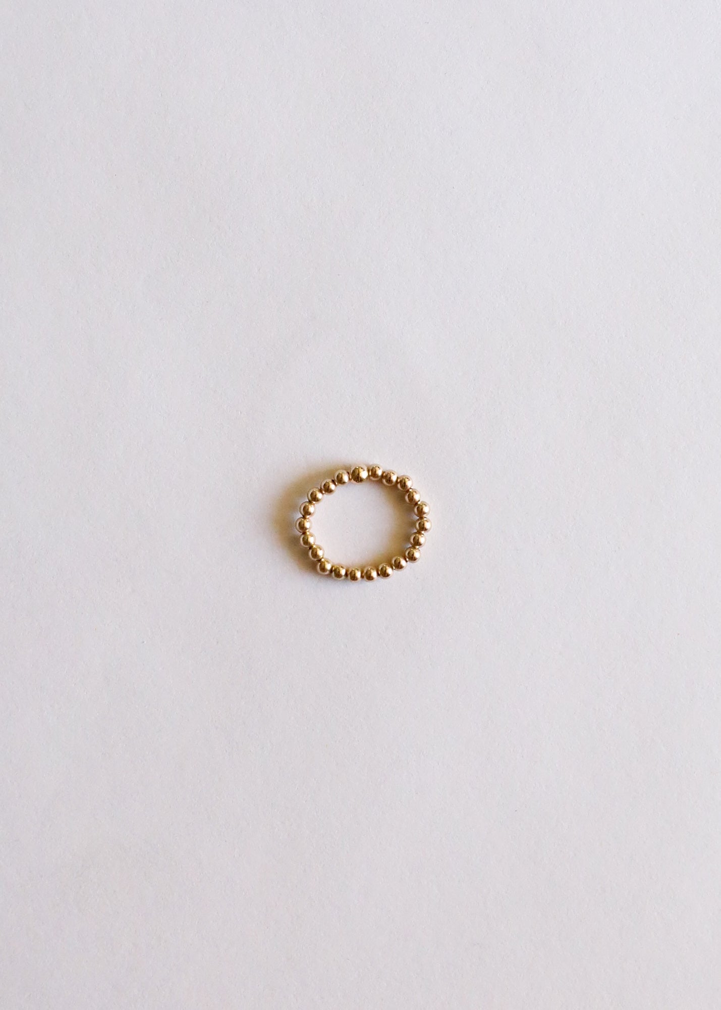 Raw Honey Baltic Amber + 14K Gold Filled || Beaded Ring Stack by CanyonLeaf
