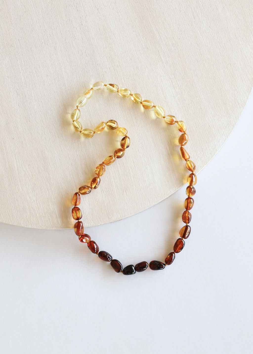 Polished Ombre Baltic Amber || Necklace by CanyonLeaf