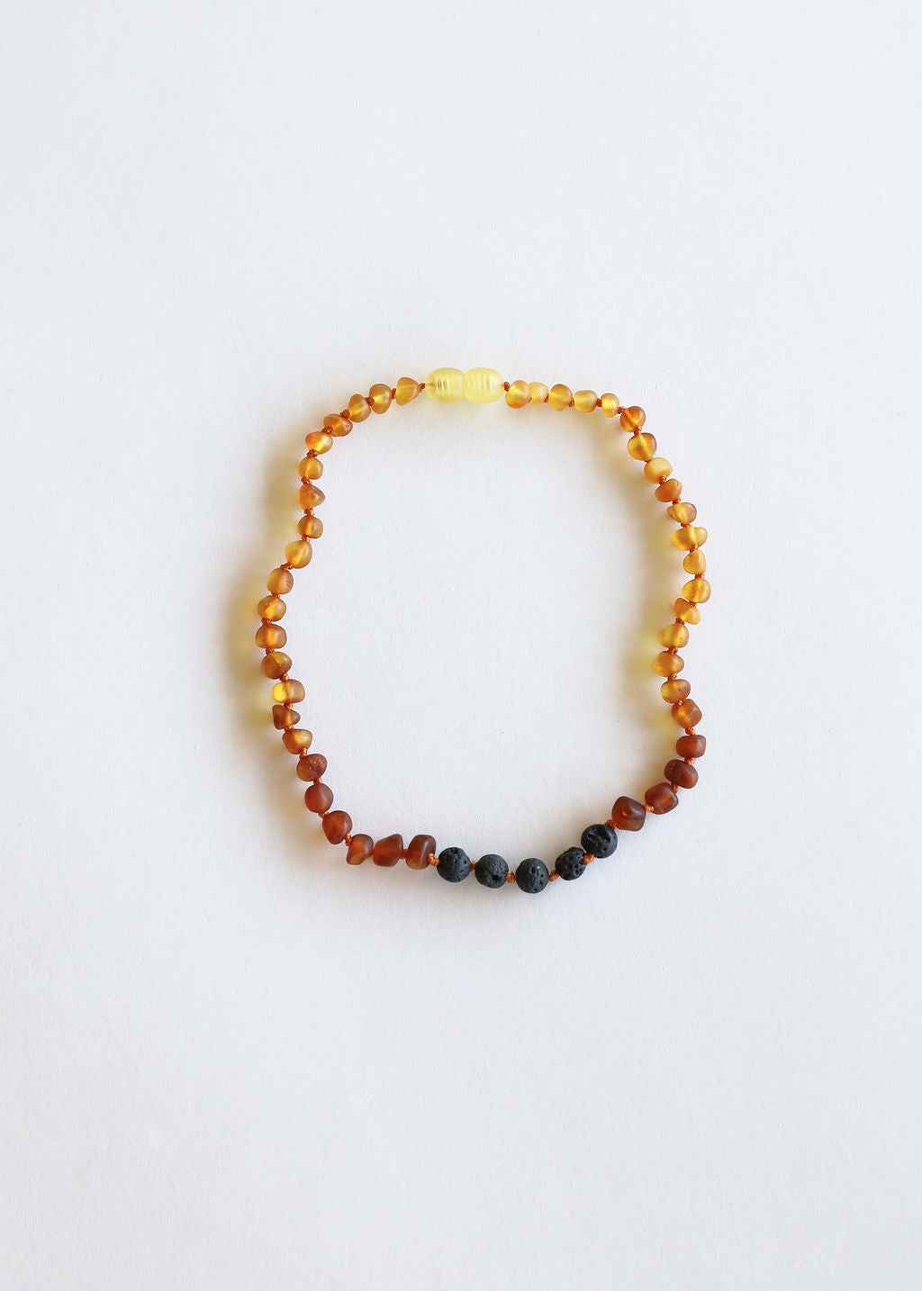 Raw Ombre Baltic Amber + Lava || Necklace by CanyonLeaf