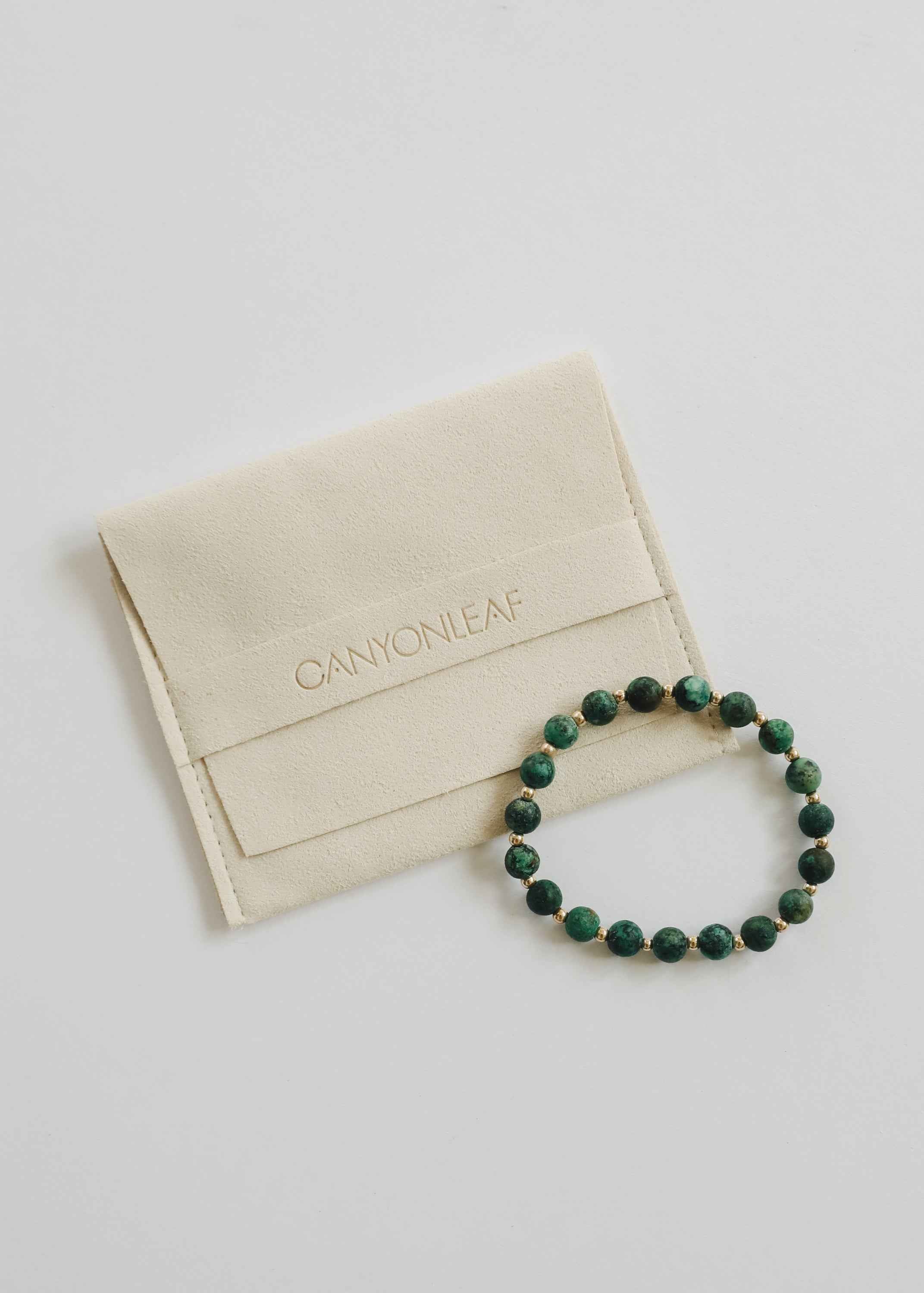 Turquoise Jasper :14k Gold Filled Sun + Moon || Adult Bracelets by CanyonLeaf