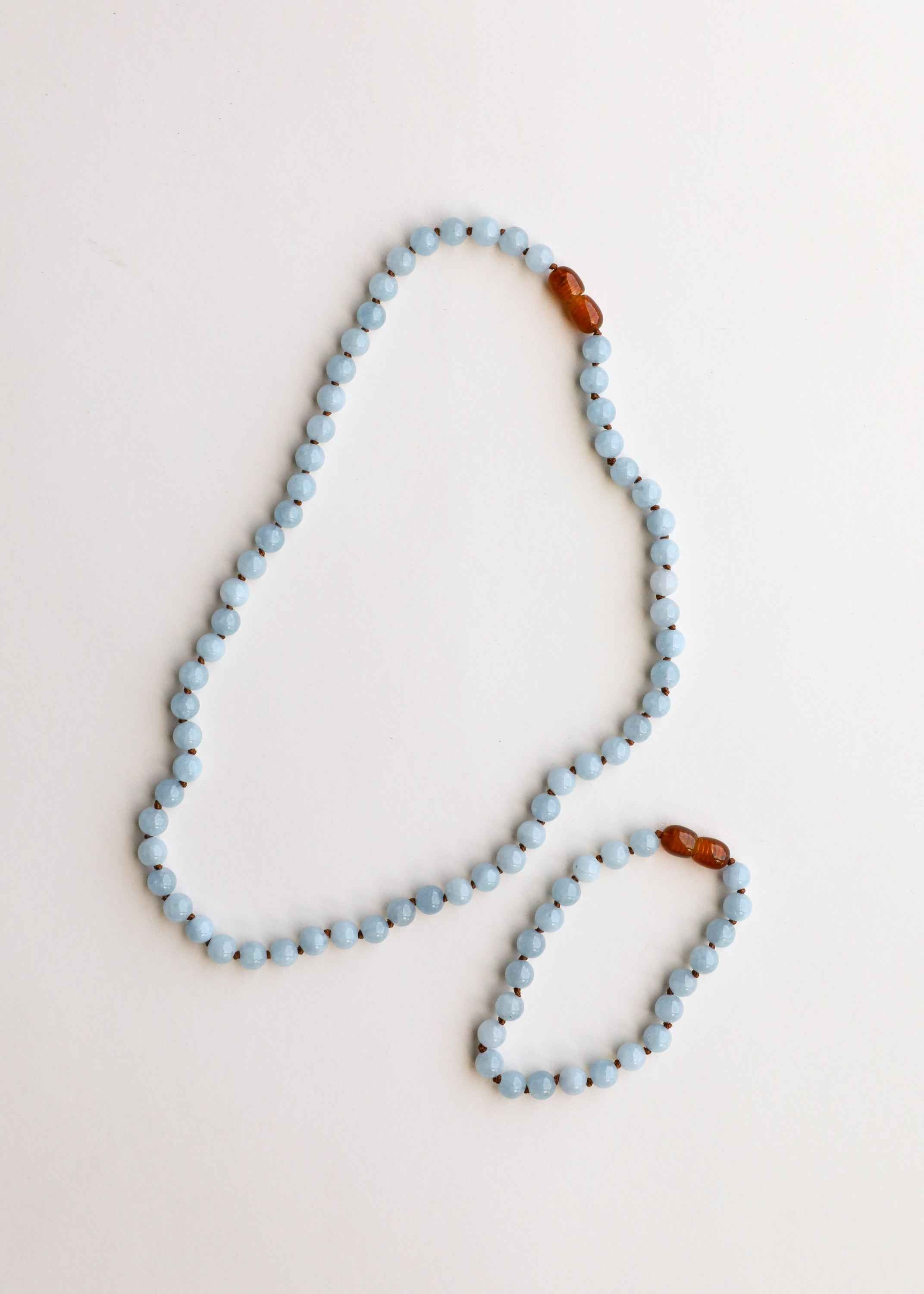 Pure Gemstone + Aquamarine || Necklace