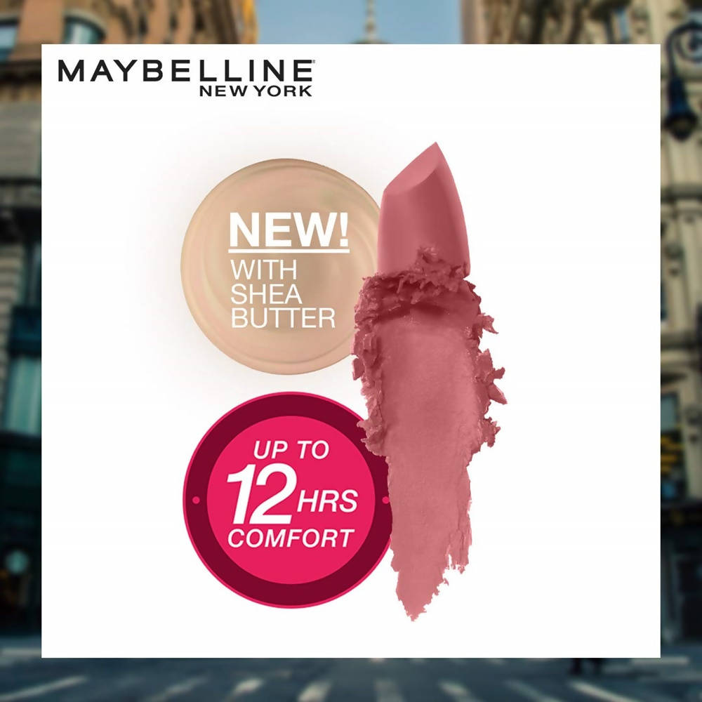 Maybelline New York Color Sensational Creamy Matte Lipstick / 507 Almond Pink by Dista
