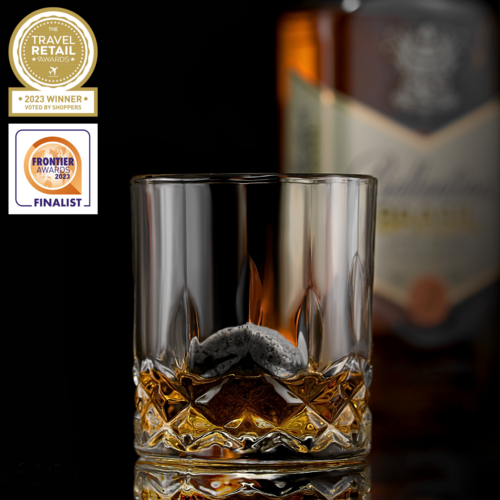 Whiskey Stones Gift Set - Signature Crystal Glasses & Granite Cooling Stones