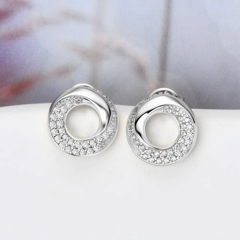925 Sterling Silver Inlaid Sparkala™ Stud Earrings by Sparkala
