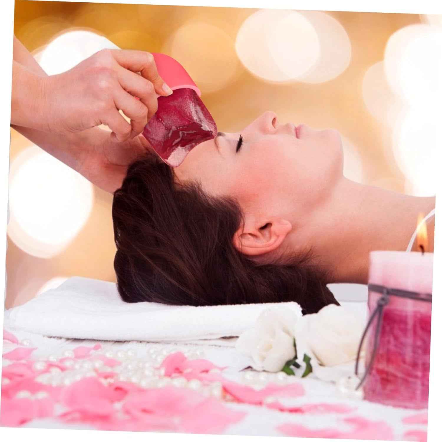 Silicone Ice Face Roller for Skincare Manual Massage Tool to Reduce Puffiness and Dark Circles Versatile Eye Roller for Men and Women for Sunburn Relief and Skin Care Routine