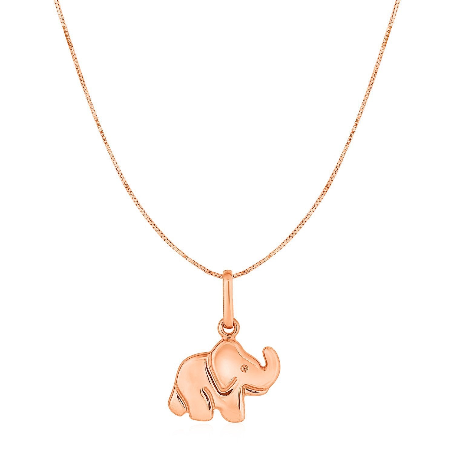 Elephant Pendant in 10k Rose Gold by Bids.com