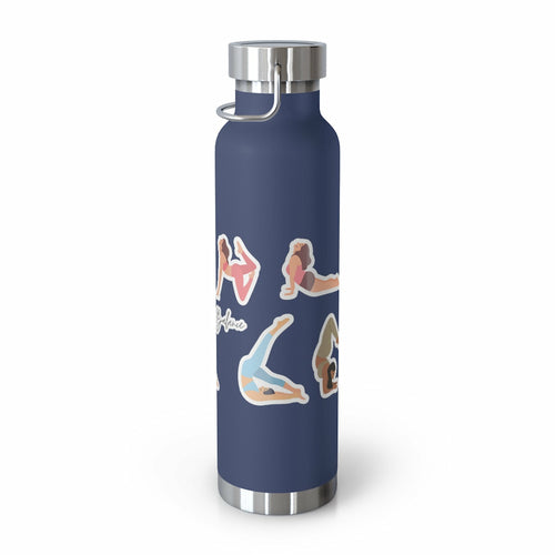 Yoga Poses Find Your Balance Insulated Bottle - 22oz Stainless Steel Vacuum Flask