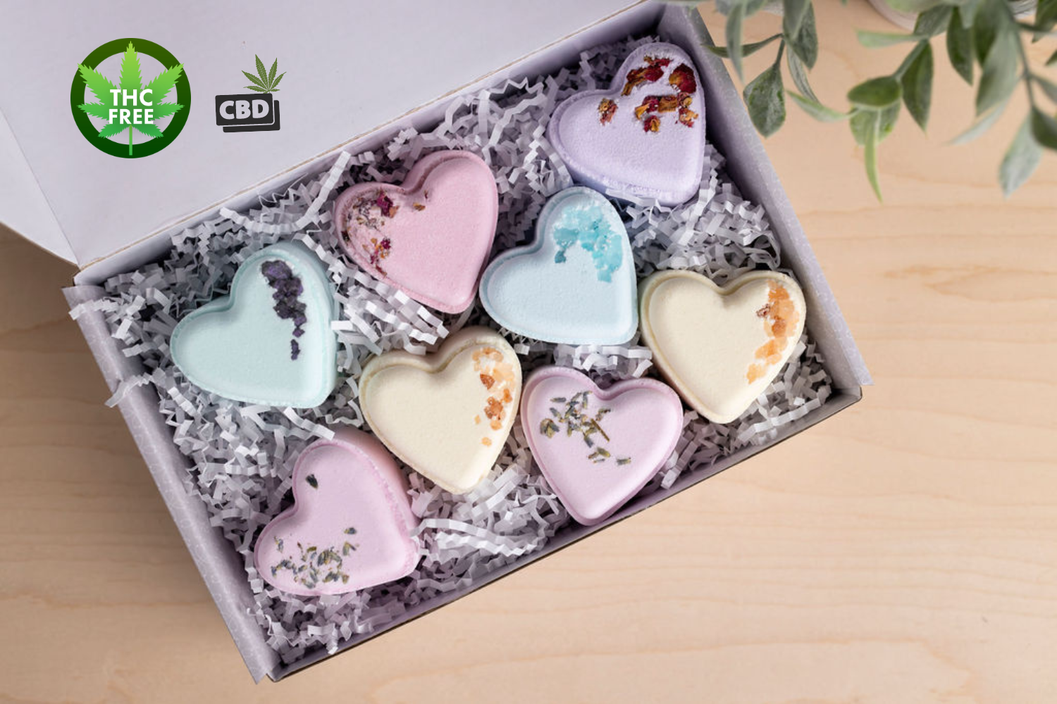 CBD - 8 Bath bombs set - perfect for a relaxing Mother&
