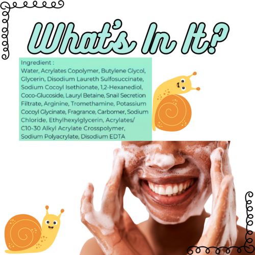 Snail Mucin Face Wash - Hydrating Cleanser for Glowing, Smooth Skin