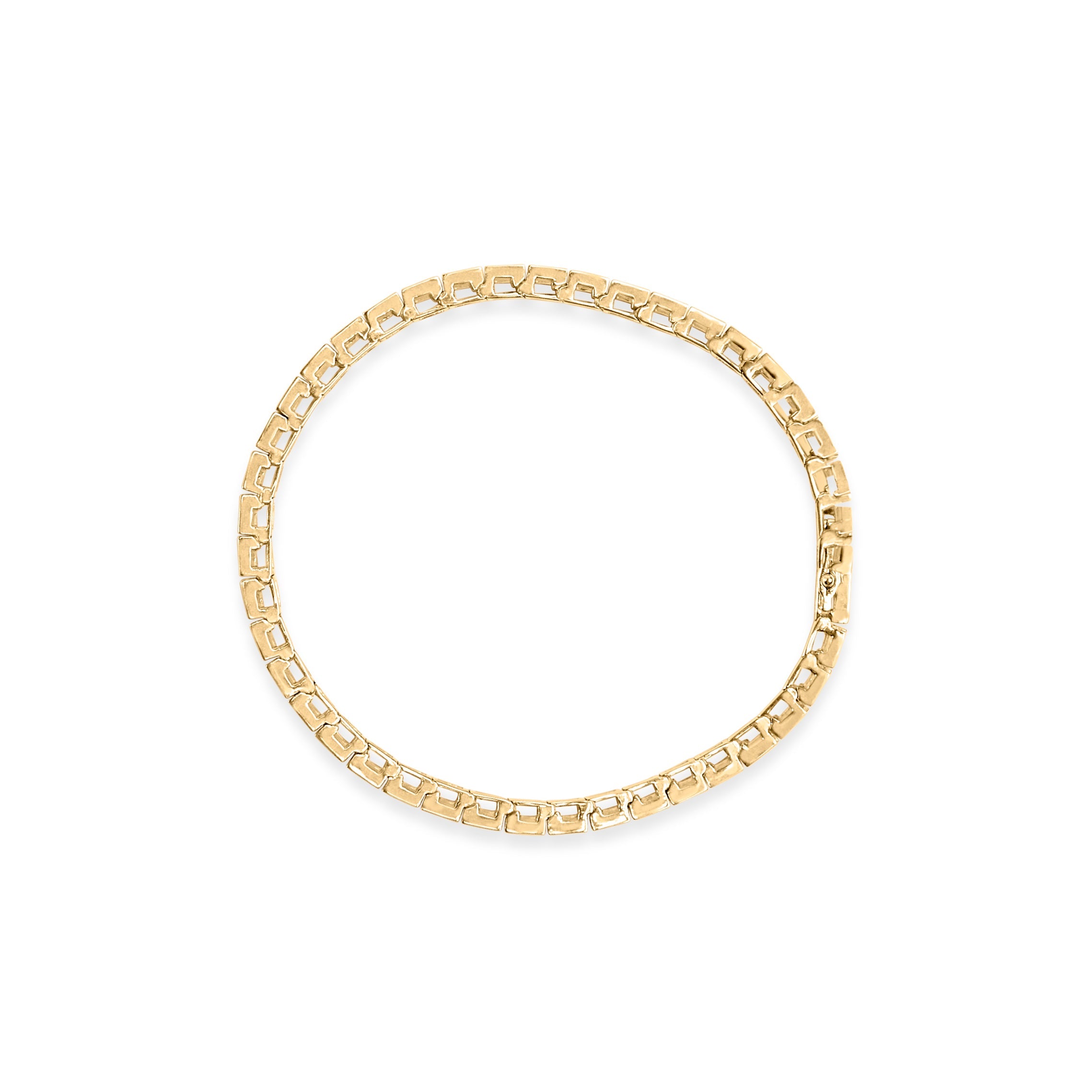 10K Yellow Gold 4.00 Cttw Channel Set Round Diamond Tennis 7" Bracelet (J-K Color, I1-I2 Clarity) by Bids.com