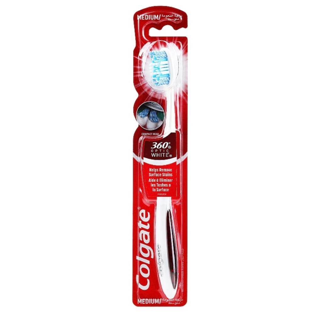 Colgate 360 Optic White Tooth Brush Medium (1ct) DestGlow