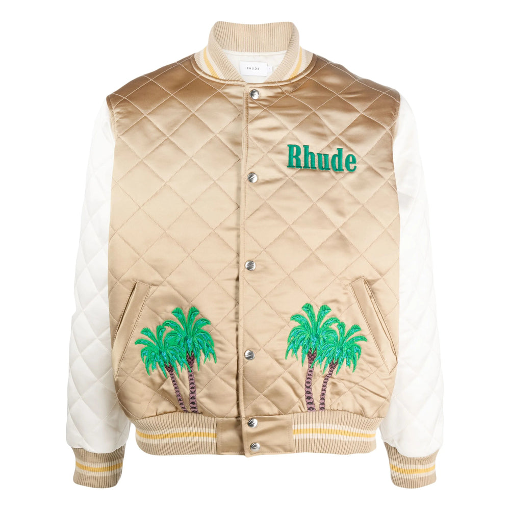 Rhude Brown Jackets - Bomber Jackets Men by Luosophy