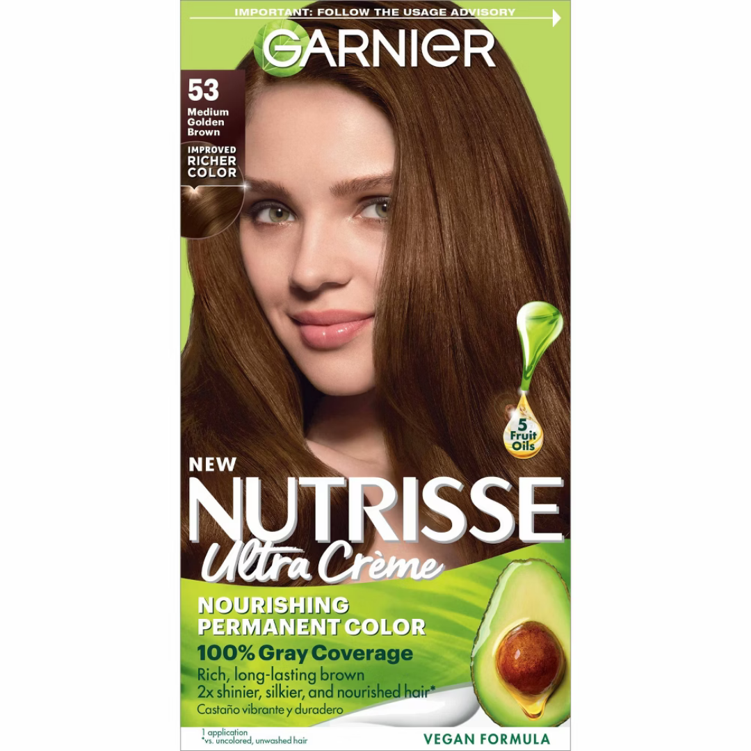 Garnier Nutrisse Ultra Crème 53 Medium Golden Brown (Kit) DestGlow