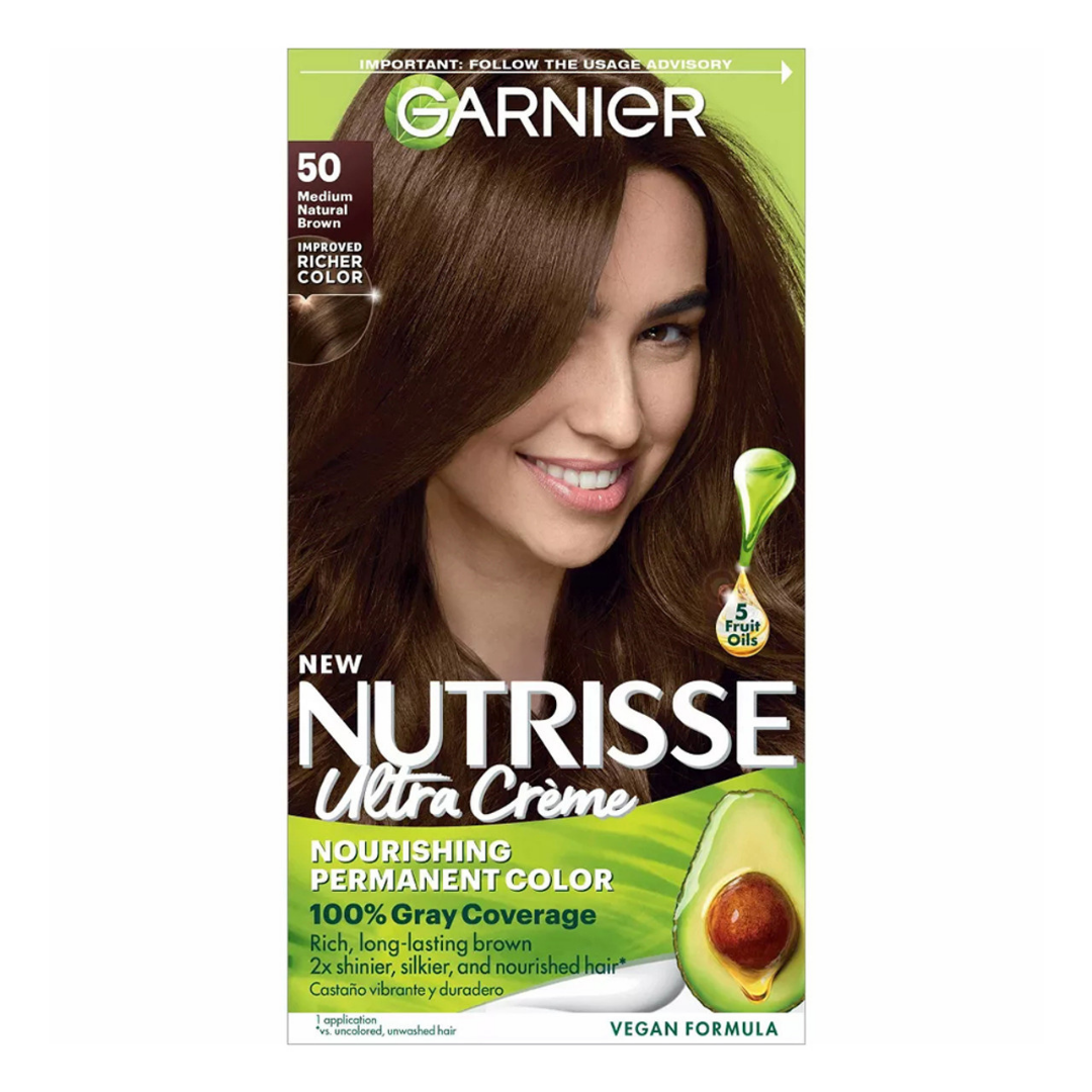 Garnier Nutrisse Ultra Crème 50 Medium Natural Brown (Kit) DestGlow