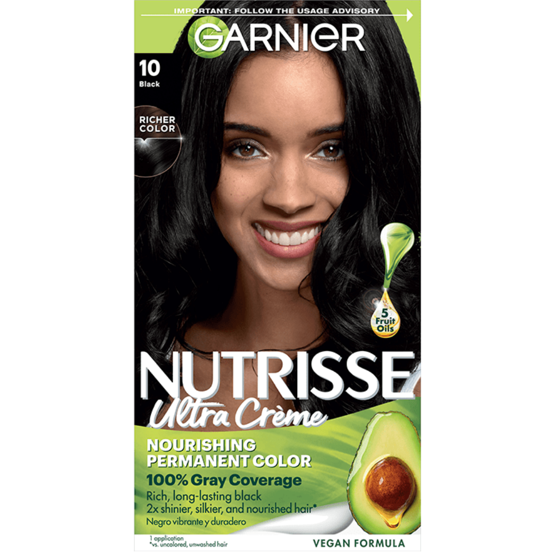 Garnier Nutrisse Ultra Crème 10 Black (Kit) DestGlow