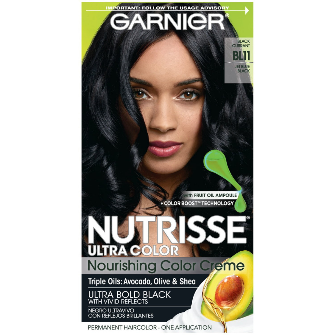 Garnier Nutrisse Ultra Color Jet Blue Black BL-11 (3.4oz) DestGlow