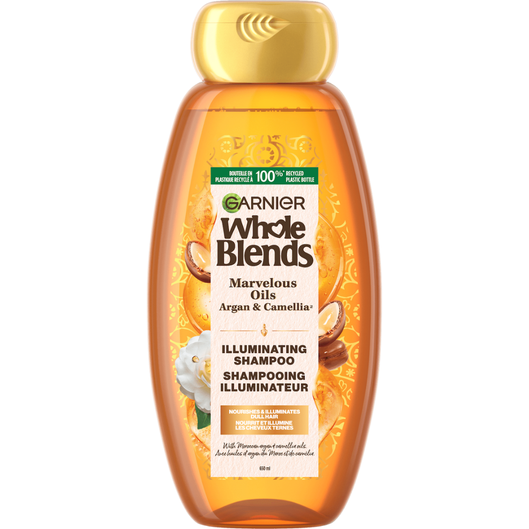 Garnier Whole Blends Illuminating Shampoo Argan & Camelia Oils (12.5oz) by Farmacias Savia