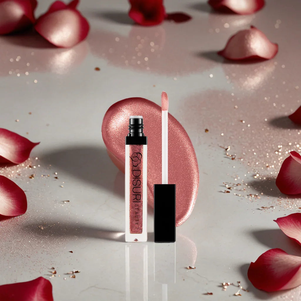DISURI Beauty Shimmer Blast Lip Gloss - Rosé All Day (S29)
