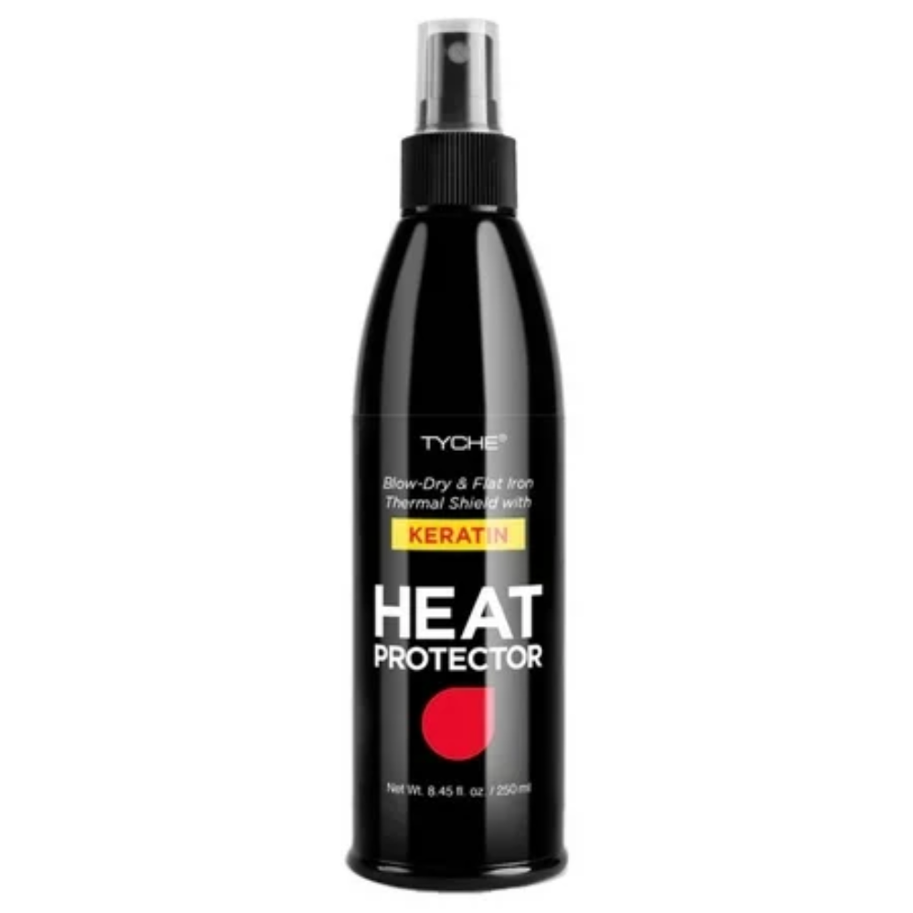 Tyche Black Heat Protector Spray with Keratin (8.45 oz) DestGlow