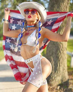 Stars Bikini Tie-Top