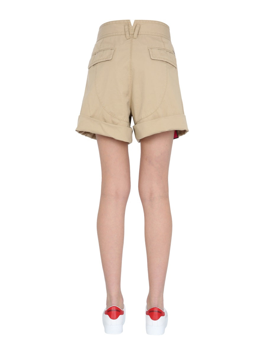 Dsquared Women Cargo Shorts DestGlow