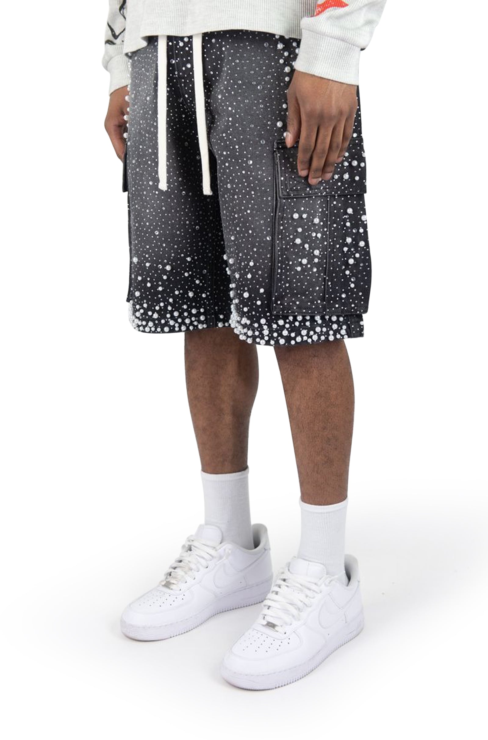 Rebel Denim Frosty Denim Jorts - Black Sand by Denim Exchange