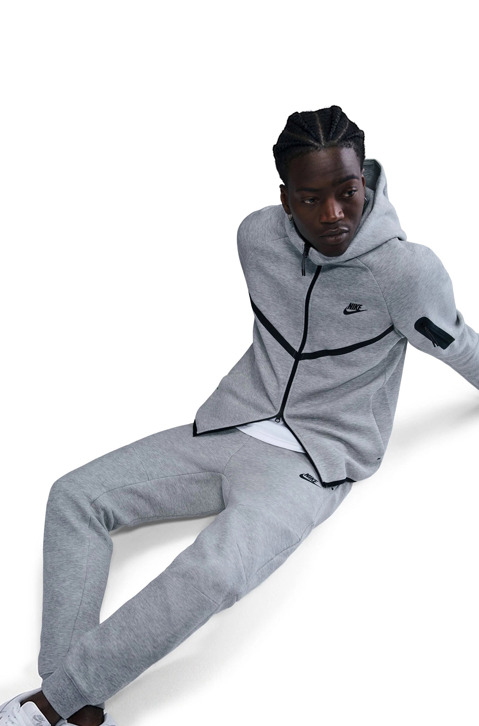 Nike Mens Tech Fleece Joggers - Heather Grey by Denim Exchange