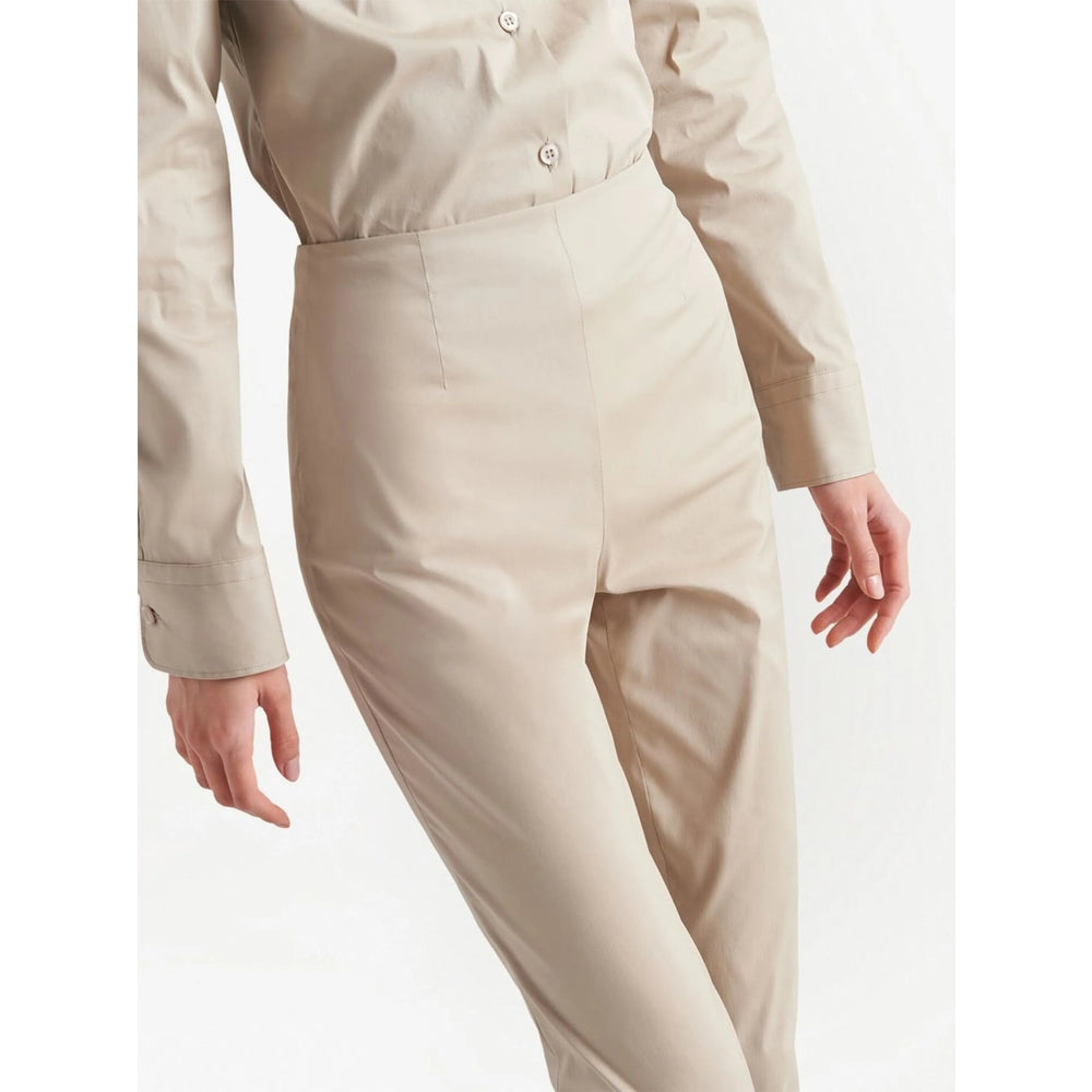 Prada Neutrals Trousers - Slim-Fit Trousers Women by Luosophy