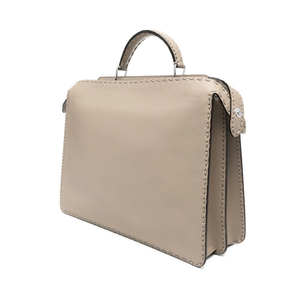 Fendi Neutrals Tote Bags Men by Luosophy
