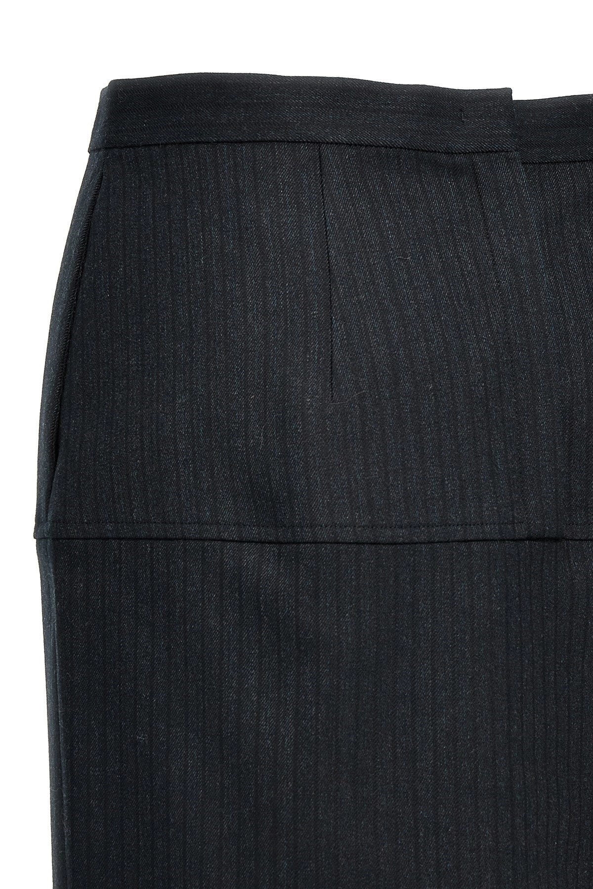 Fendi Women Pinstriped Wool Skirt DestGlow