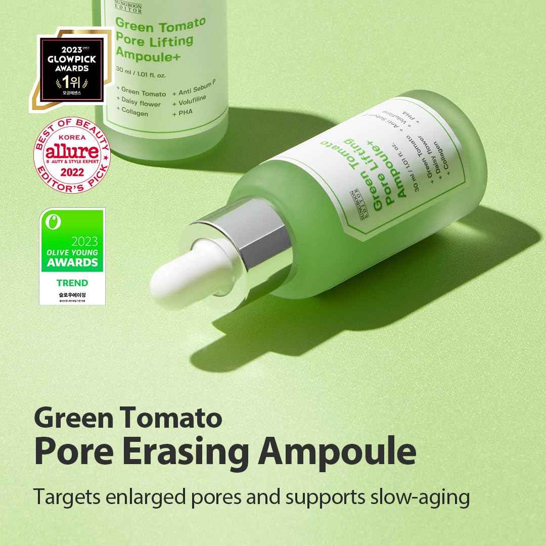 Sungboon Editor Green Tomato Pore Lifting Ampoule+ by AsiaBeautyMall
