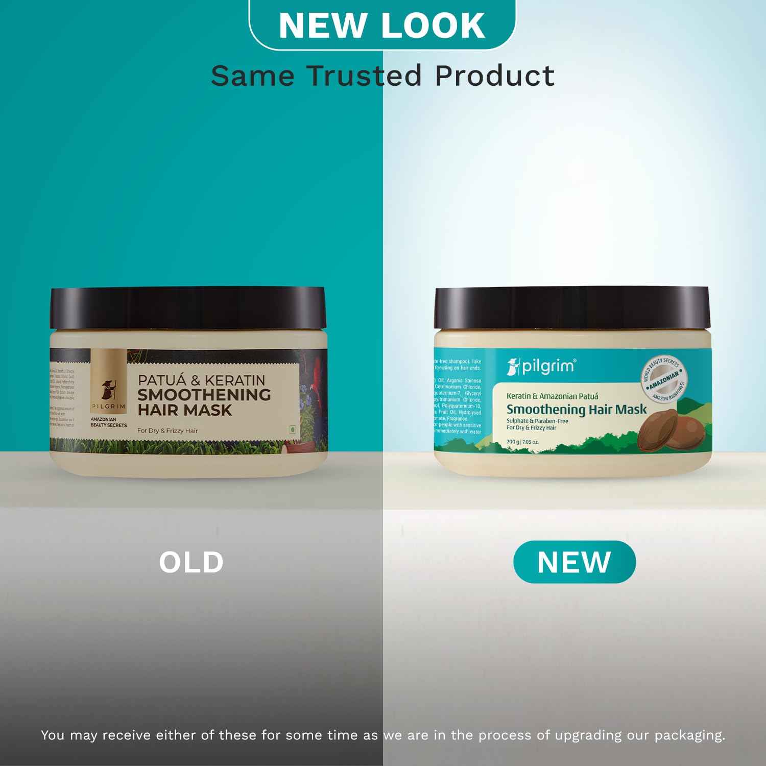 Pilgrim Amazonian Patua & Keratin Strengthening Hair Mask For Dry & Frizzy Hair With Sacha Inchi